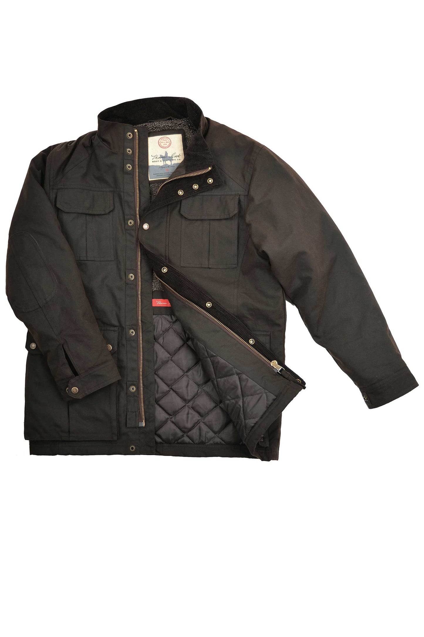 TCP1712408 Thomas Cook Men's Tarcutta Oilskin Jacket Rustic Brown