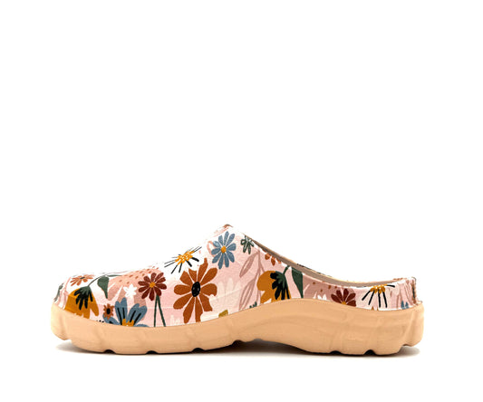 CLOG40 Clogee's Women's Bright Flowers Pink