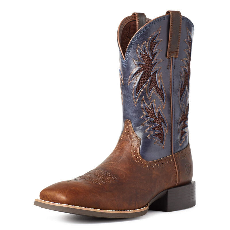 10035928 Ariat Men's Sport Cool VenTEK Bar Top Brown/Arizona Sky