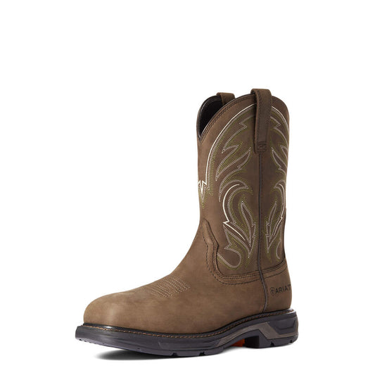 10038318 Ariat Men's Workhog XT Cottonwood Carbon Toe Distressed Brown