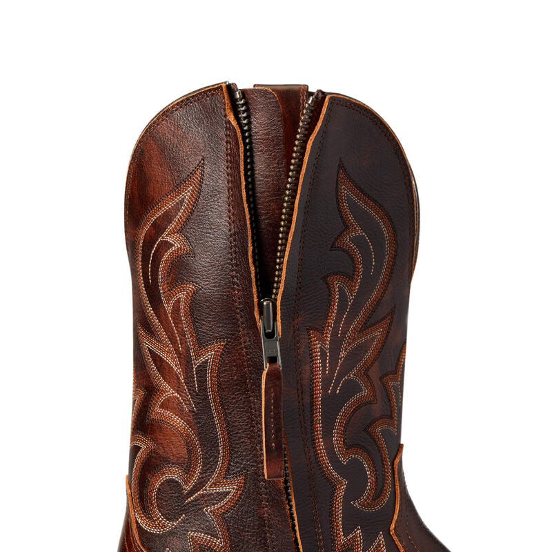 10038359 Ariat Men's Slim Zip Ultra Hand Stained Red - Brown