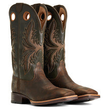 10040239 Ariat mens venttek 360 heard brown\leaf green boots