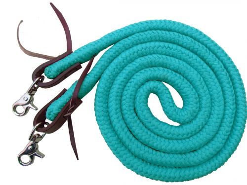19504 Showman 8ft Braided Soft reins