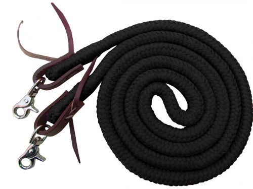 19504 Showman 8ft Braided Soft reins