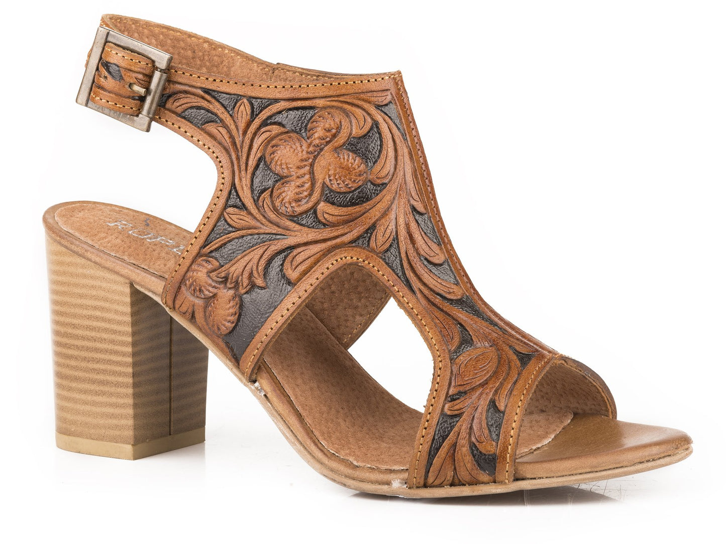 09-021-0946-2728 TA Roper Women's Mika II Tooled Leather Tan