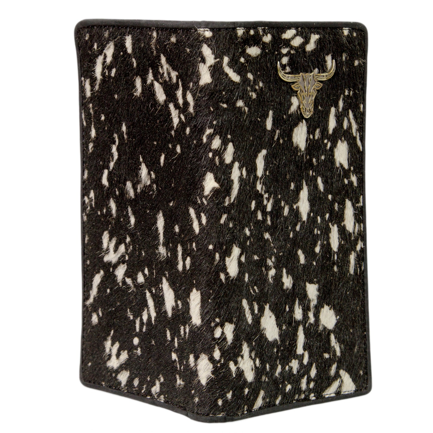5105-A Brigalow Black & White Leather Hair on Wallet