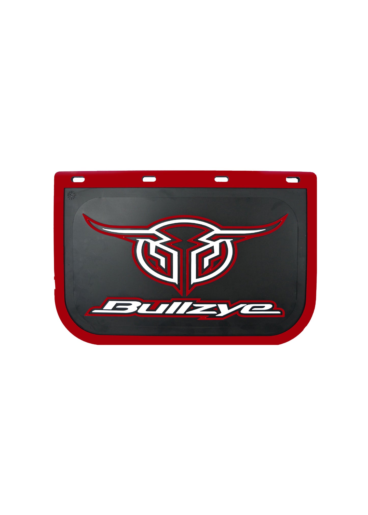 B0S1915MUD Bullzye Logo Mudflap- Size D Red PAIR