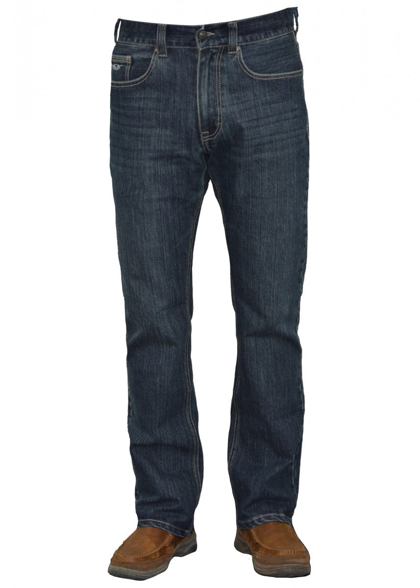 BCP1200042 Bullzye Men's Lever Denim Jean Stanley Wash