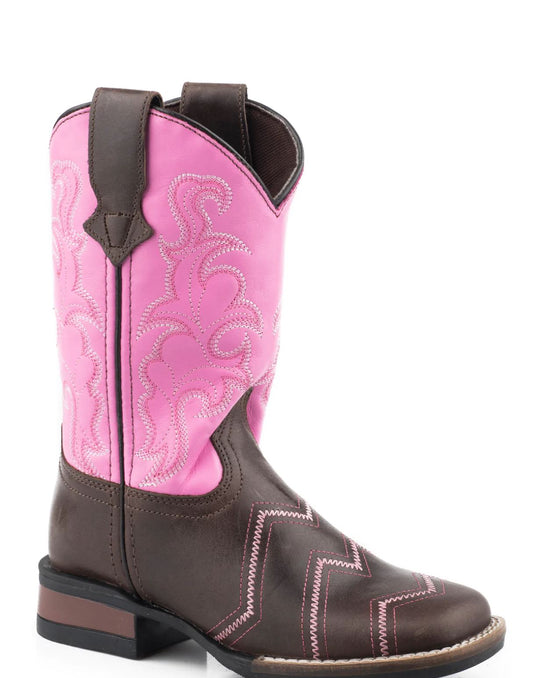 09-119-0912-2937 Roper Big Kids Monterey Angles Chocolate/Pink