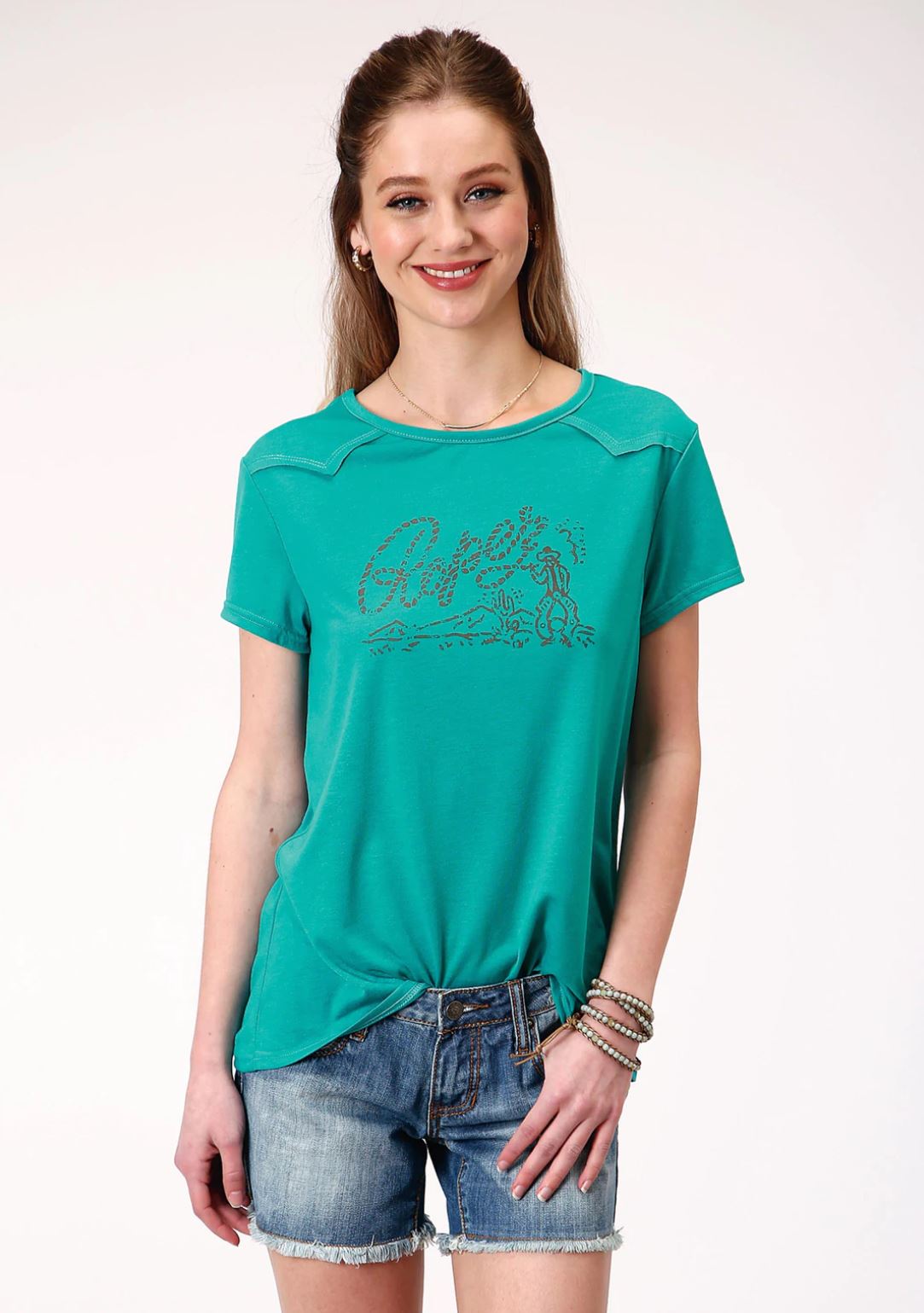 3-39-513-2087Roper Women's Five Star Tee