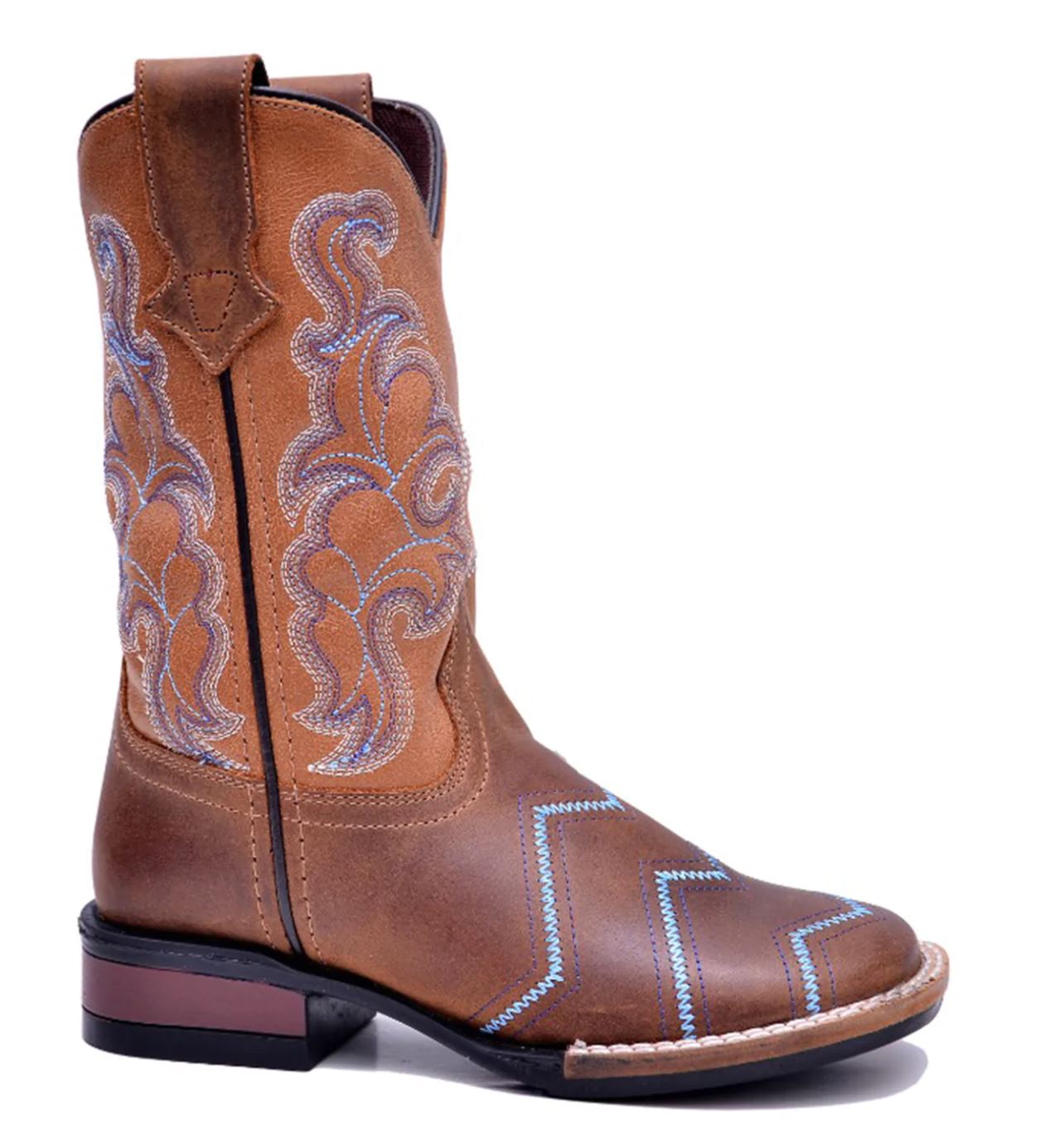 09-119-1900-2932BR Roper Big Kids Monterey Angles Brown/Tan Boot