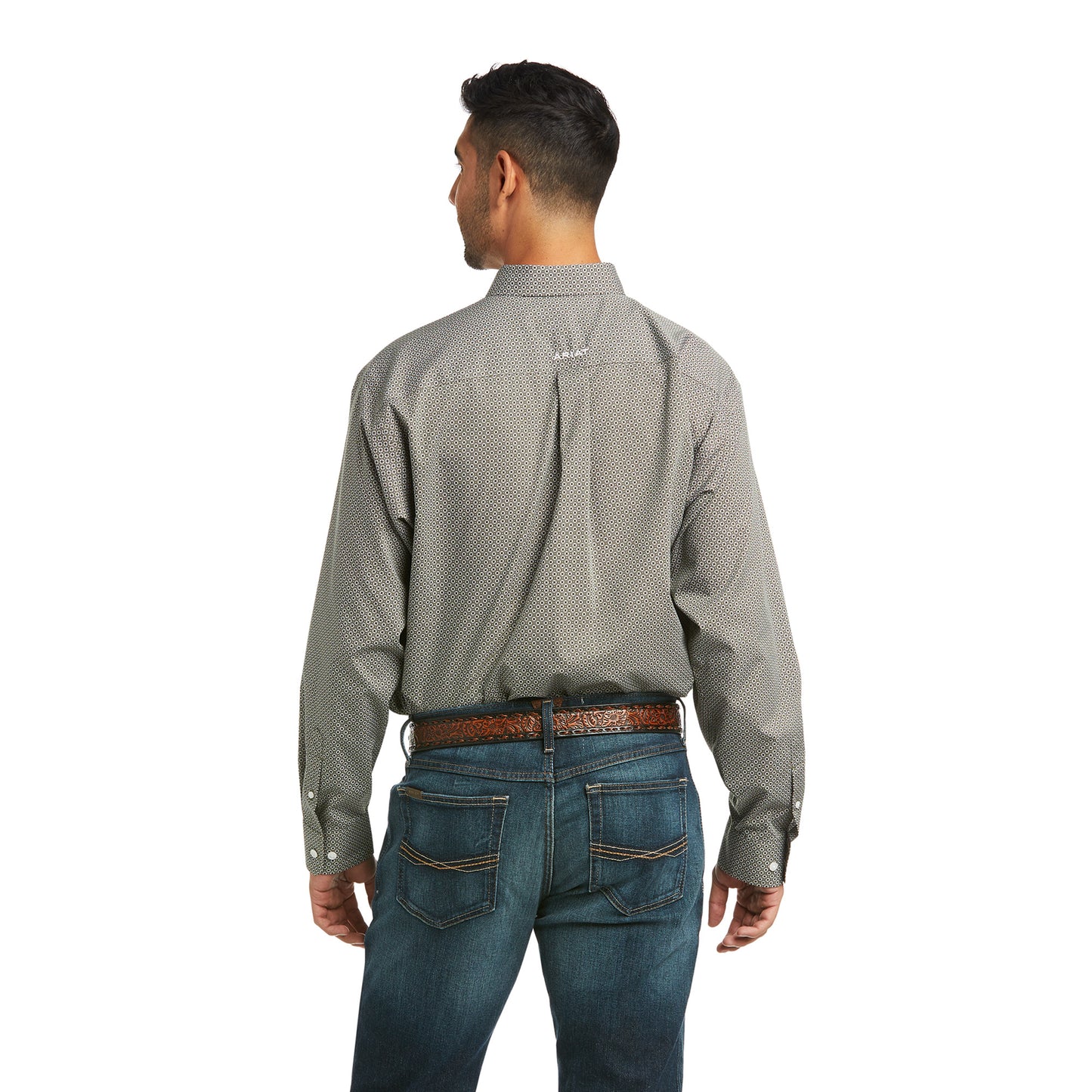 10036991 Ariat Men's Wrinkle Free Orrel Classic LS Shirt Tapenade
