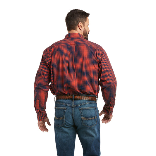 10037050 Ariat Men's Pro Series Paco Classic LS Shirt Autumn Blaze