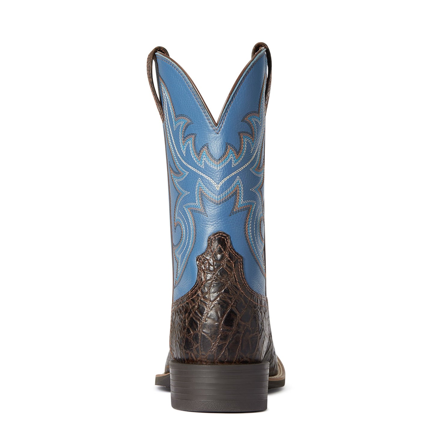 10038361 Ariat Men's Sport Cow Country Fencepost Brown/Clear Blue