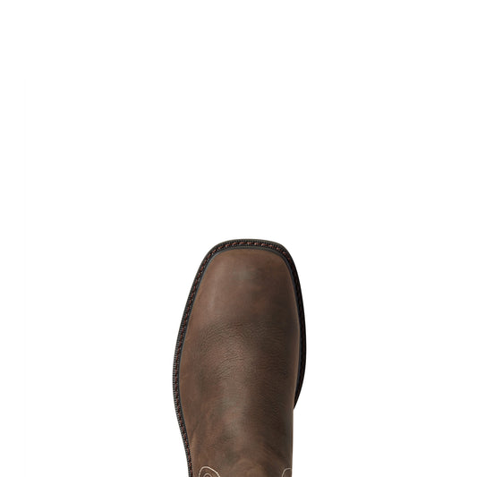 10038324 Ariat Men's Ground breaker Chelsea Wide Square Toe H20 Dark Brown