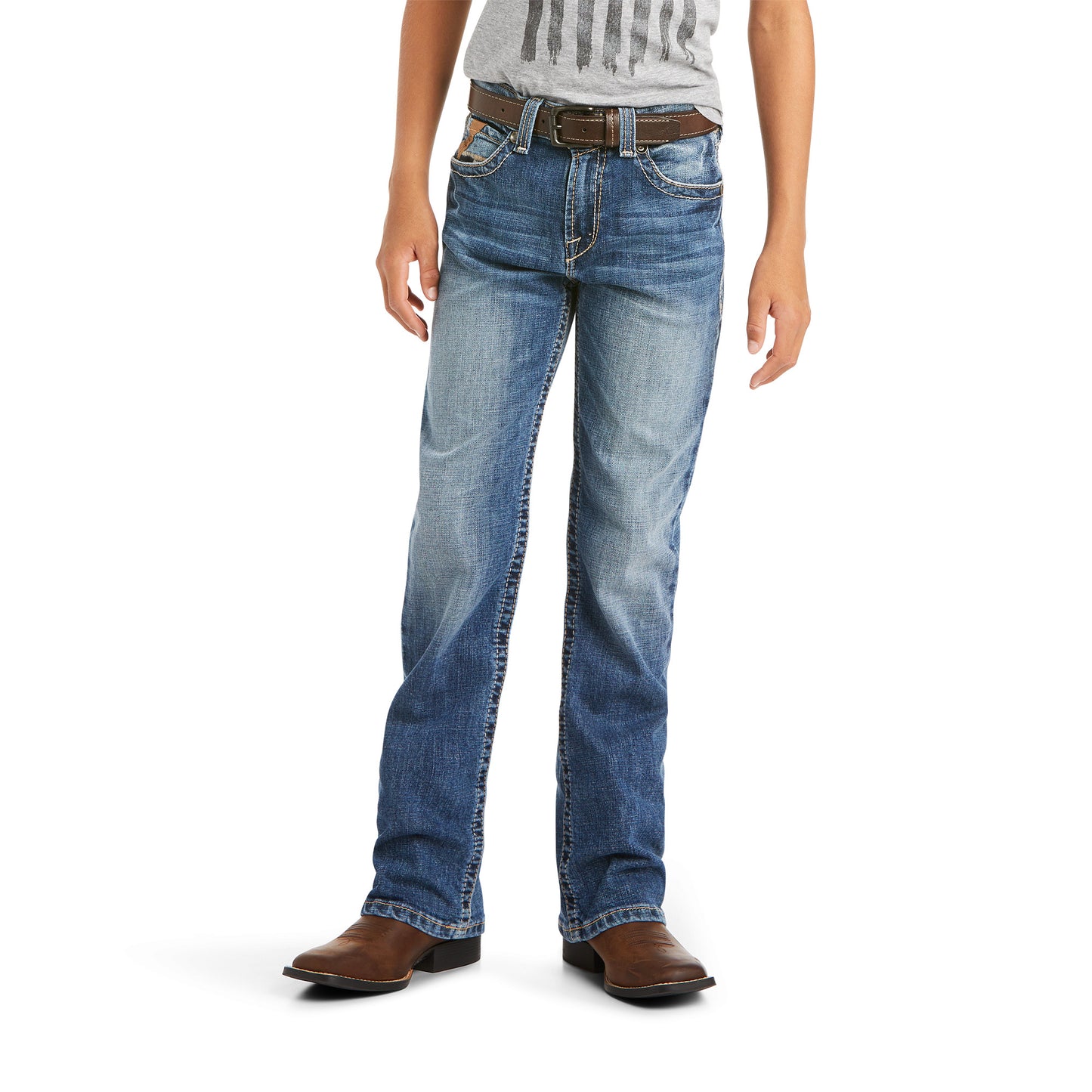 10036856 Ariat Boys B4 Relaxed Boot Cut Jean