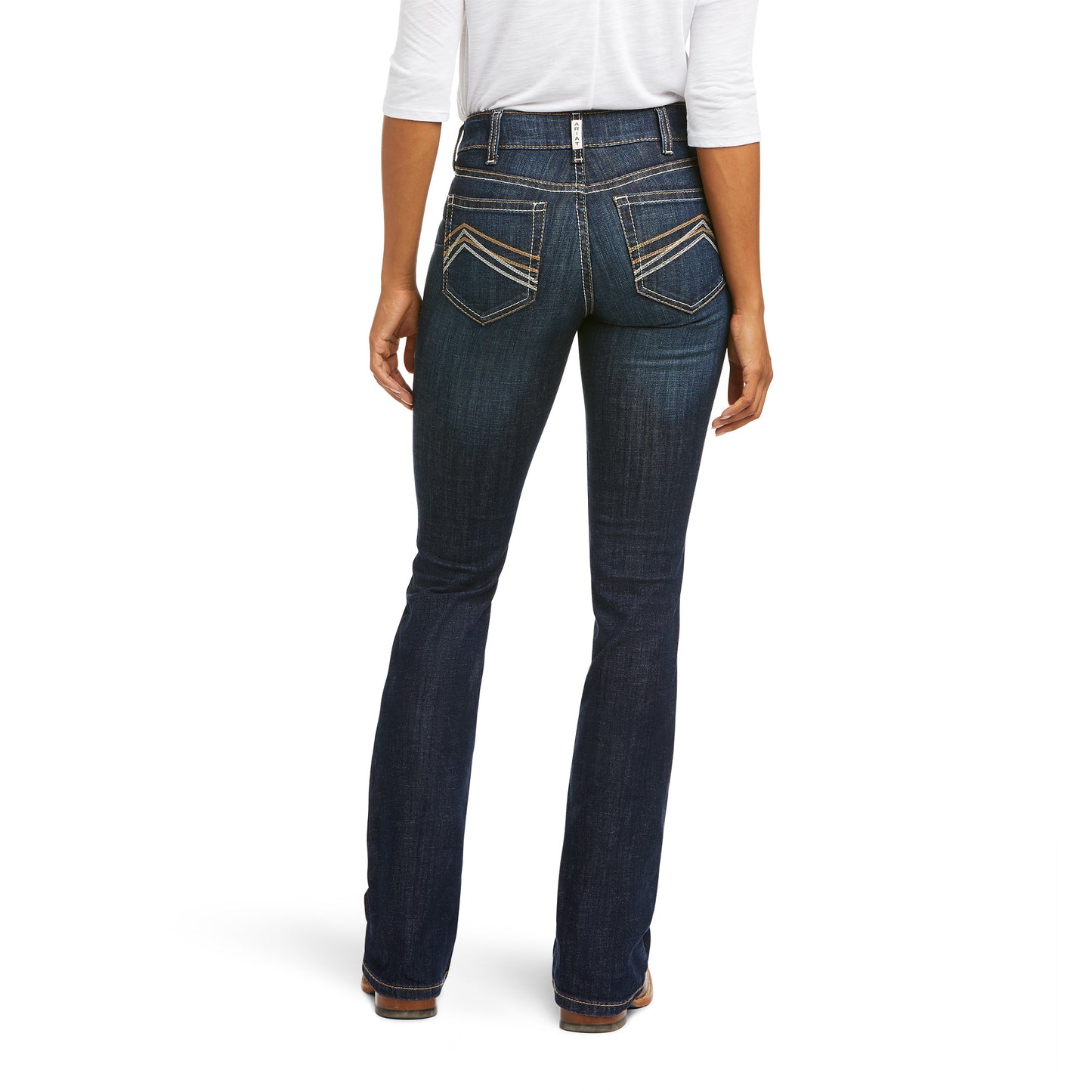 10037684 Ariat Women's REAL Perfect Rise Boot cut Kimberly Rascal Xtra Leg