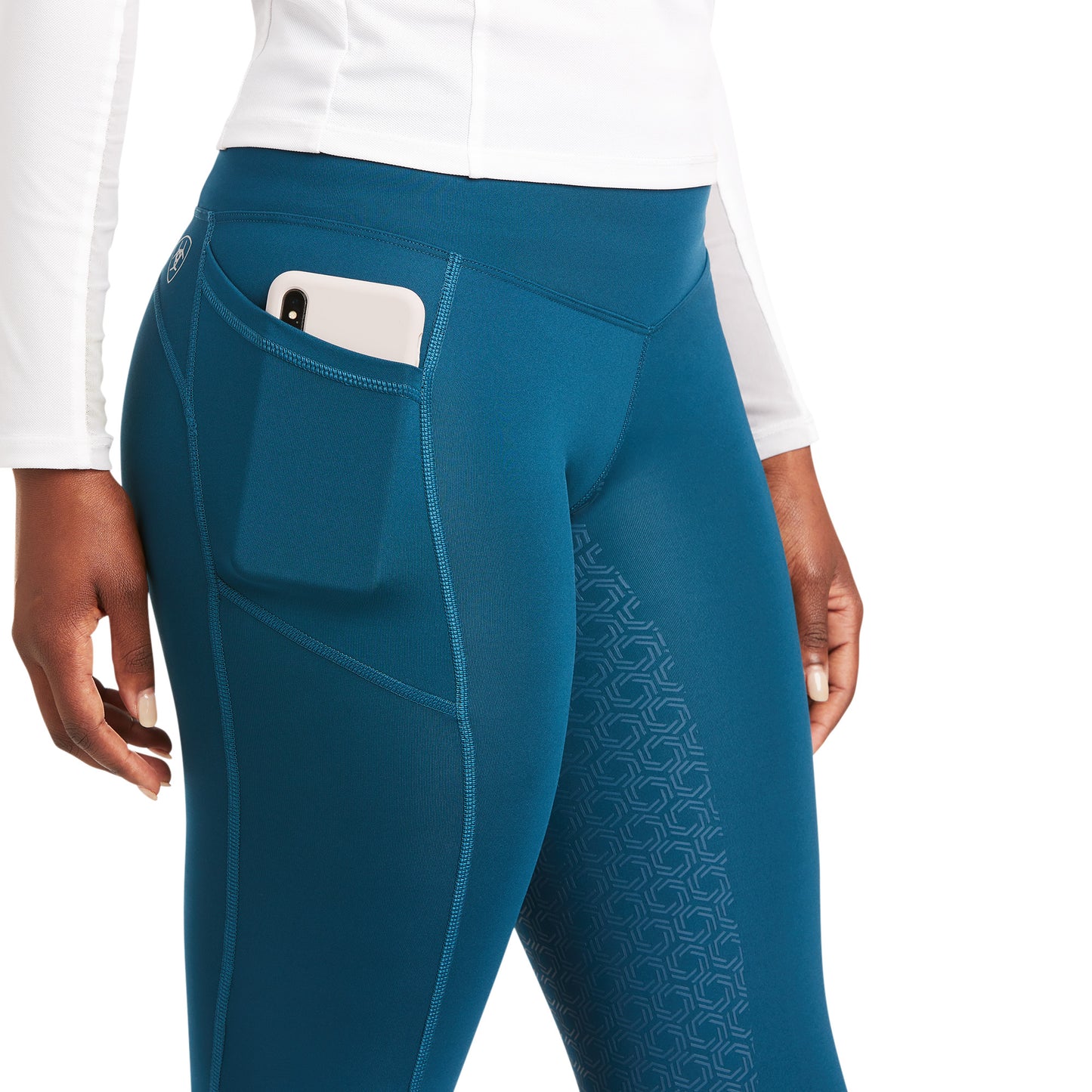 10037369 Ariat Women's EOS Moto FS Tight Eurasian Teal