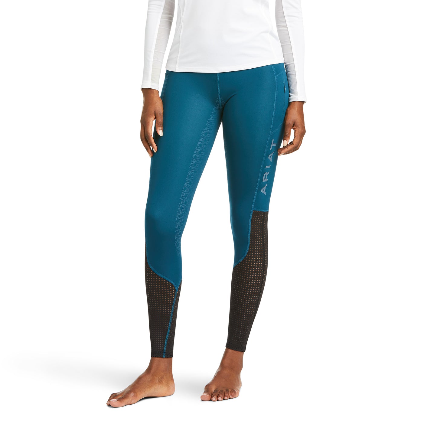 10037369 Ariat Women's EOS Moto FS Tight Eurasian Teal