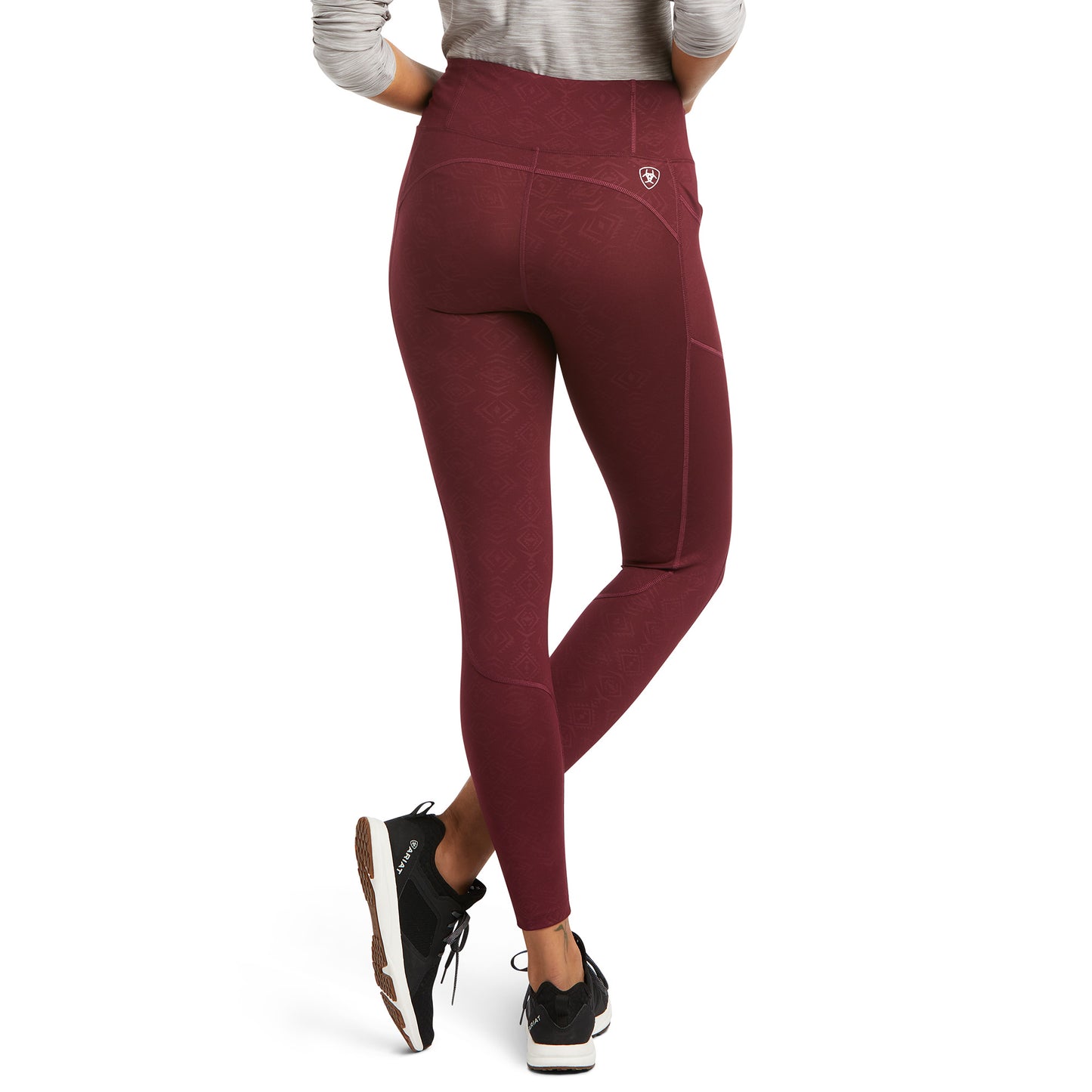 10037440 Ariat Women's TEK Tight Windsor Embossed Wine