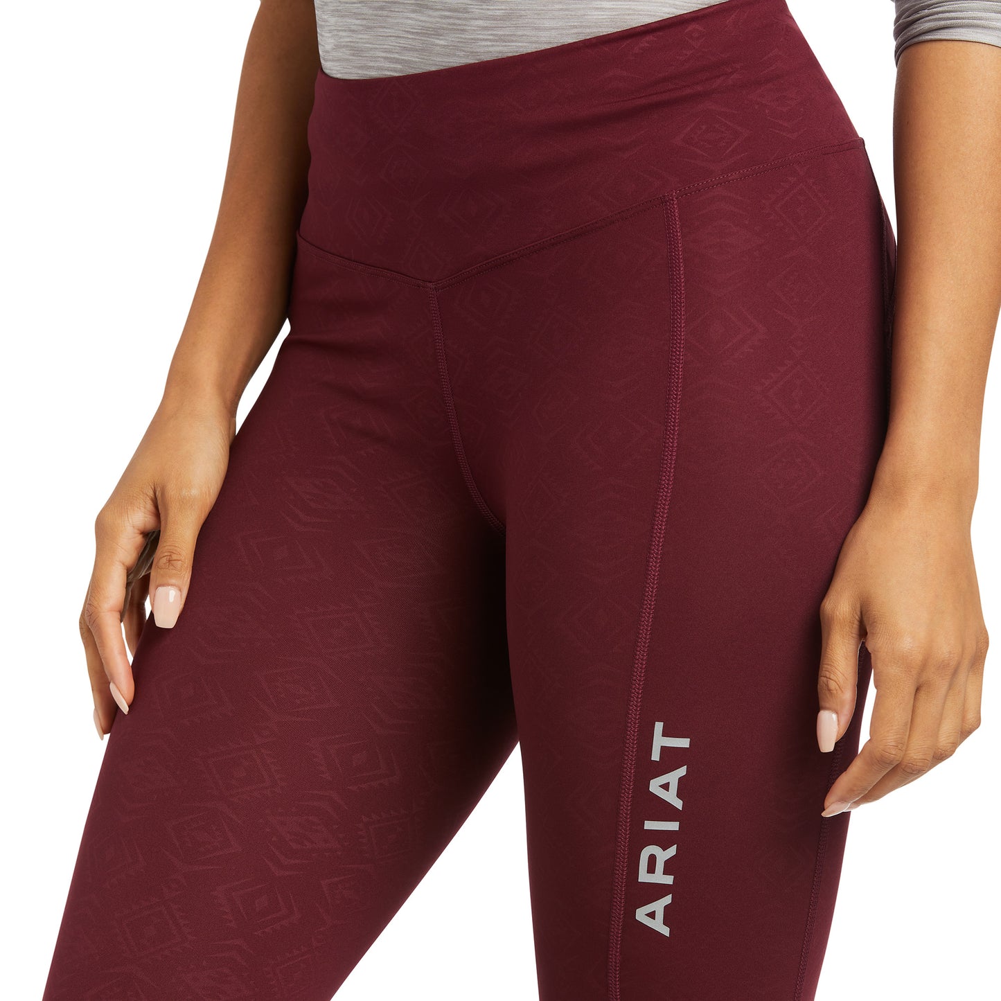 10037440 Ariat Women's TEK Tight Windsor Embossed Wine