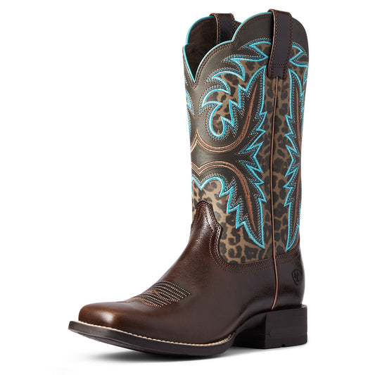 10038276 Ariat Women's Lonestar Chocolate Chip/Leopard Print