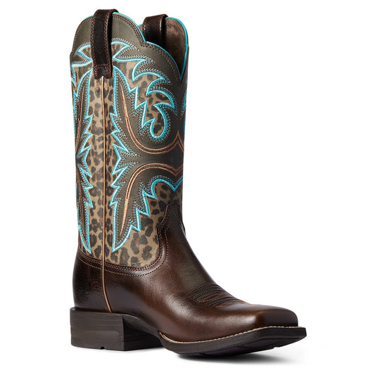 10038276 Ariat Women's Lonestar Chocolate Chip/Leopard Print