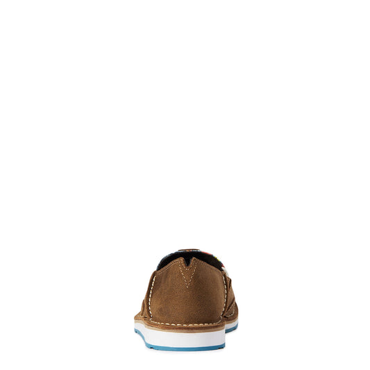 10038411  Ariat Womens Cruiser Chipmunk Suede/Serape Flag