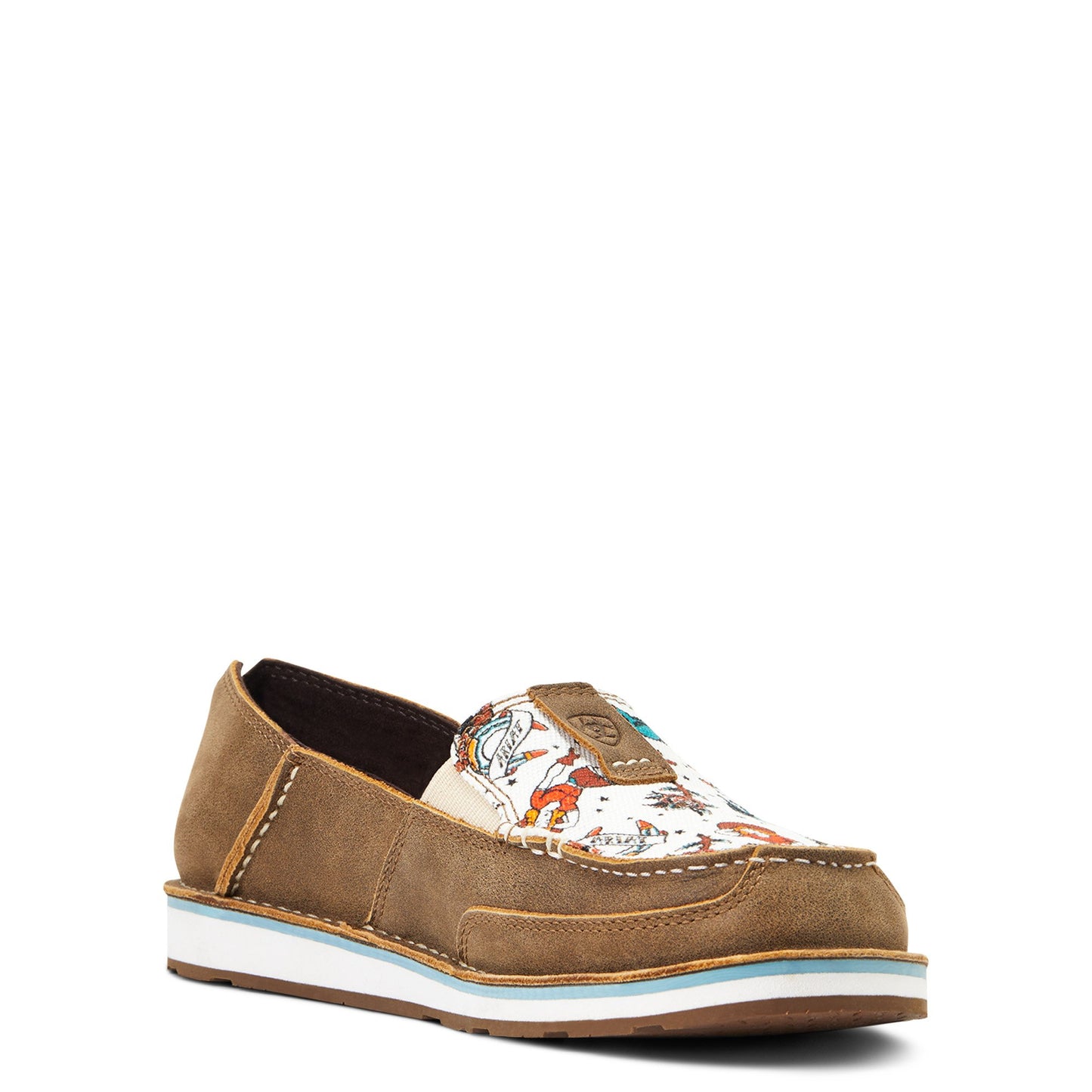 10038416  Ariat Womens Cruiser Brown Bomber/Vintage Cowgirl Print