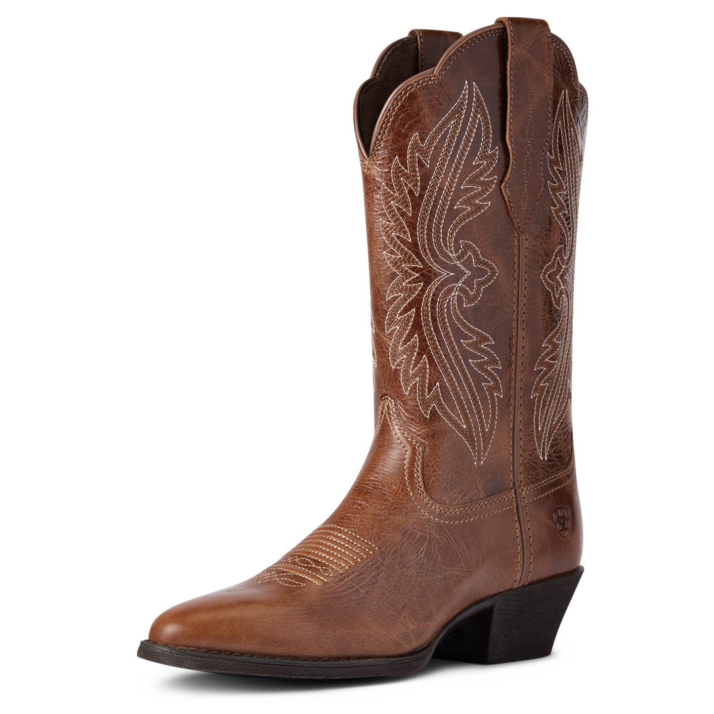 10038432 Ariat Women's Heritage R Toe Stretch fit Dark Tan