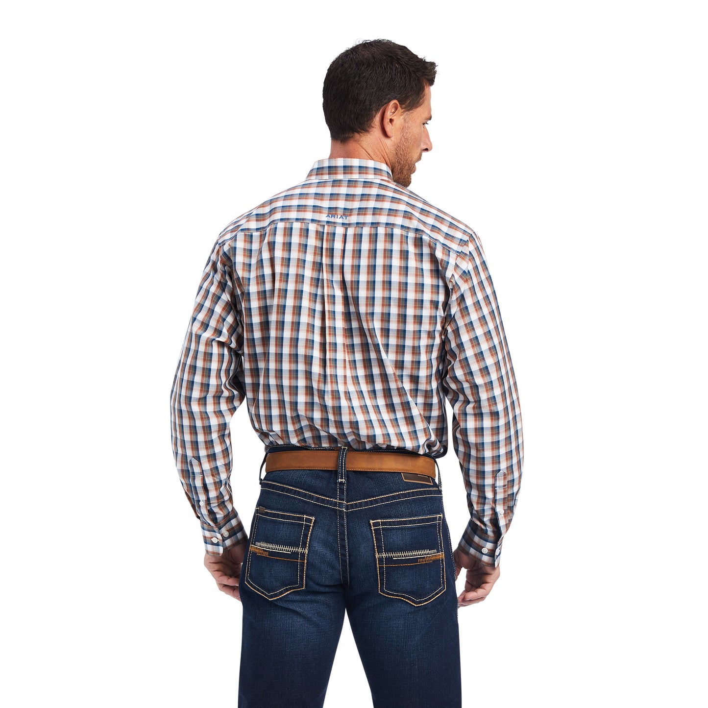 10041572 Ariat Men's Wrinkle free Scout Classic LS Shirt Sequoia