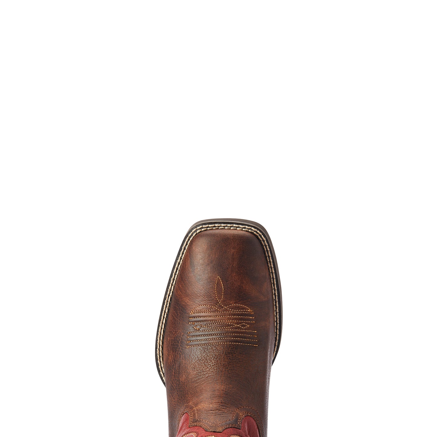 10042391 Ariat Men's Sport Pardner Matte Rebel Brown/ Blood red