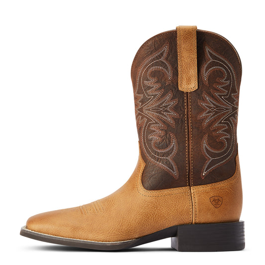 10042392 Ariat Men's Sport Pardner Matte Tan Buck/Crunch Chocolate
