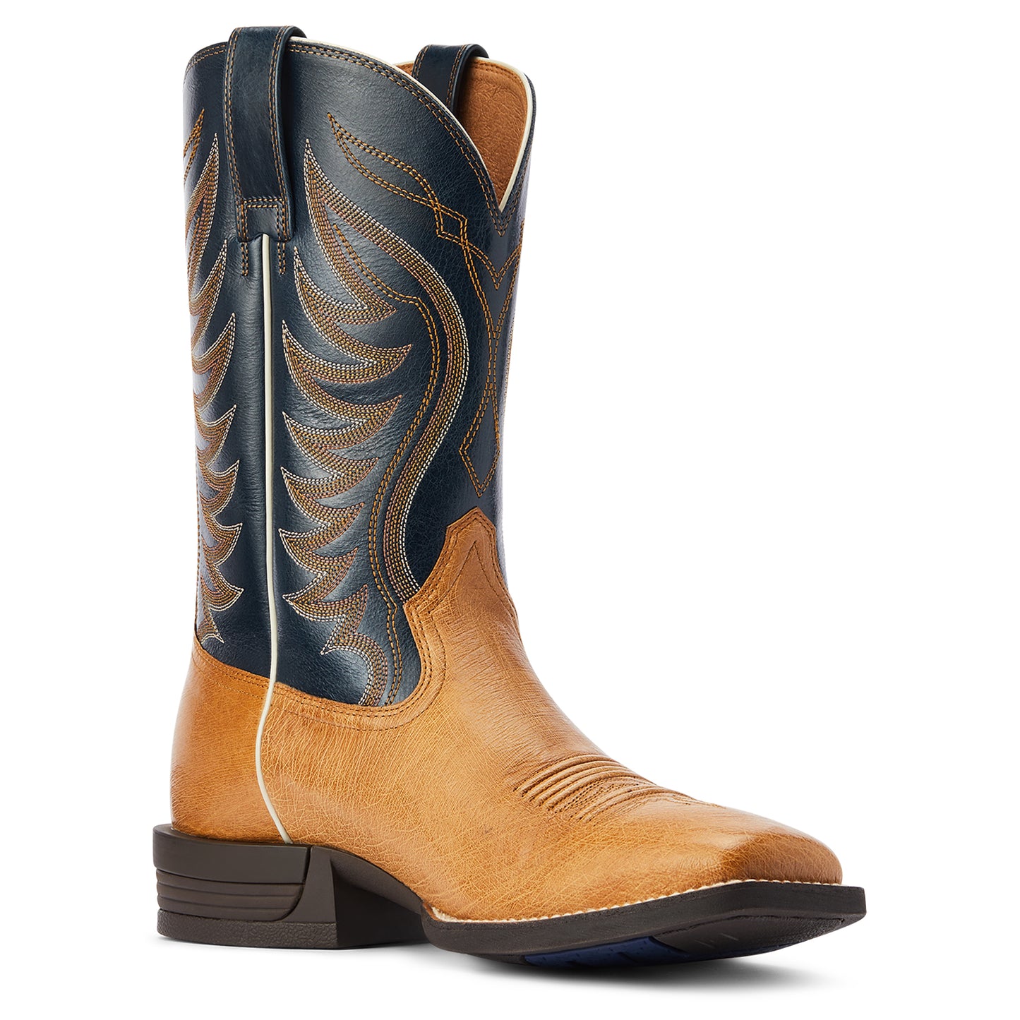 10042472 Ariat Mns Reckoning Antique Saddle Ostrich/Georgian Bay Boots