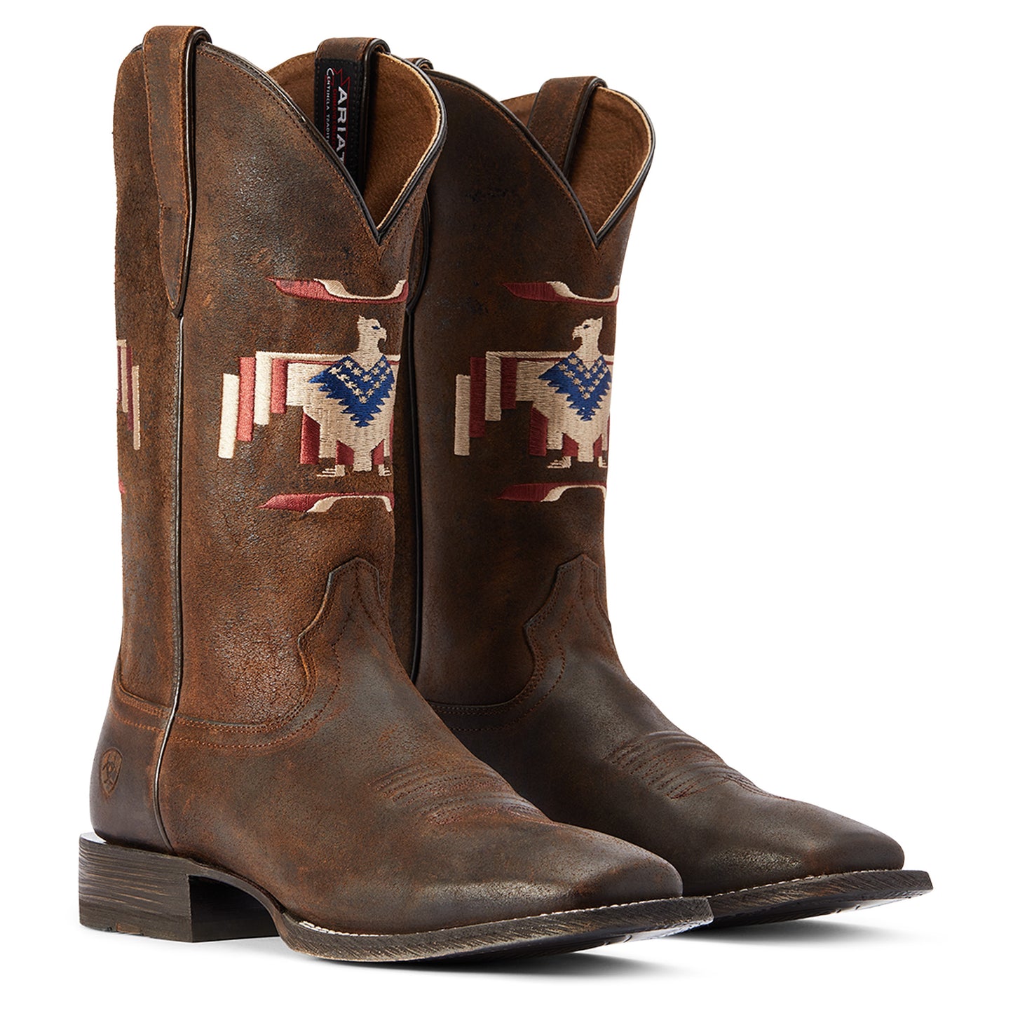 10042499 Ariat Mns Circuit Thunderbird Chimayo Saddle Up Brown