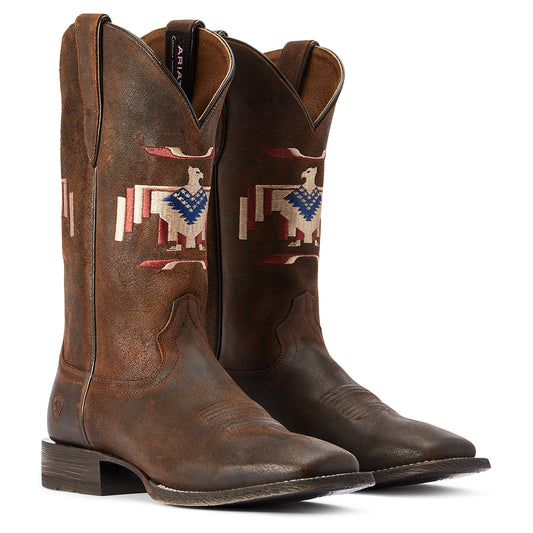 10042499 Ariat Mns Circuit Thunderbird Chimayo Saddle Up Brown