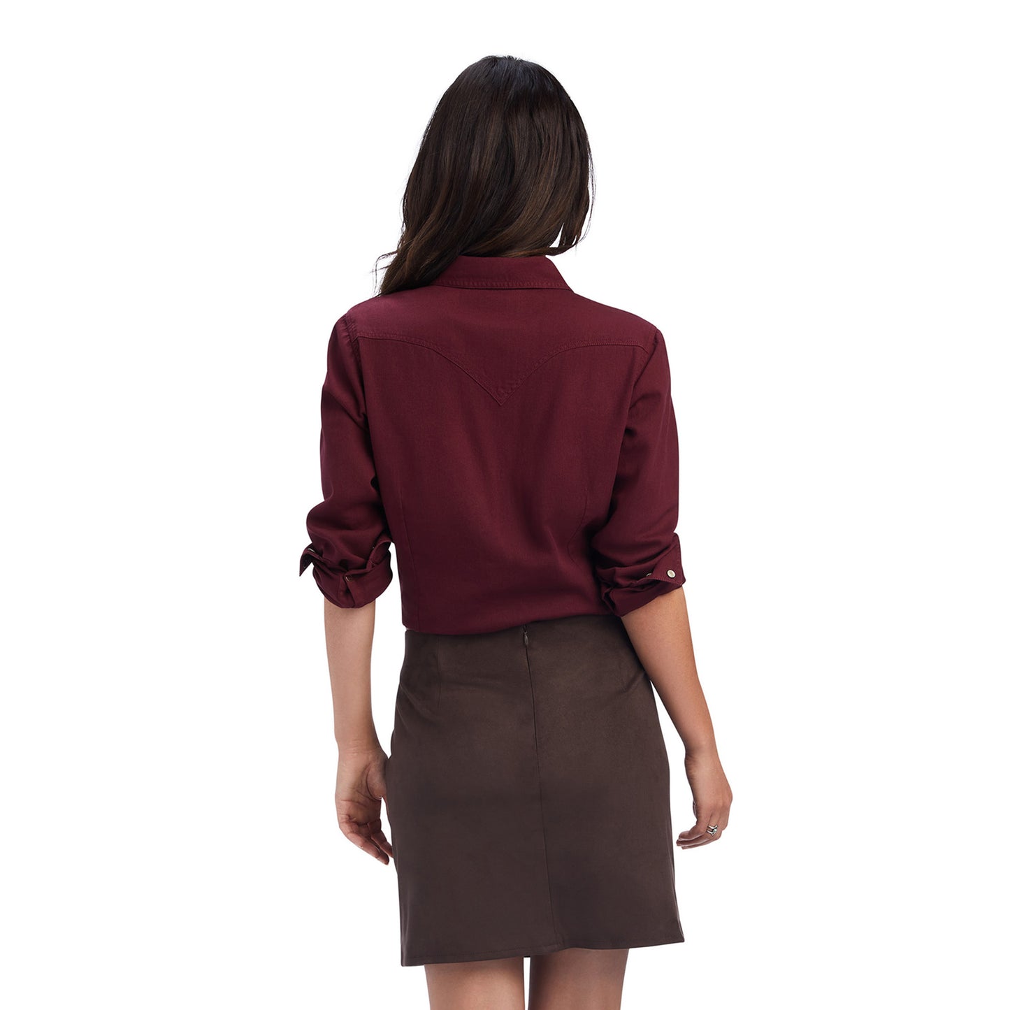 10041302 Ariat Women's Monument Valley Skirt Brazil Nut