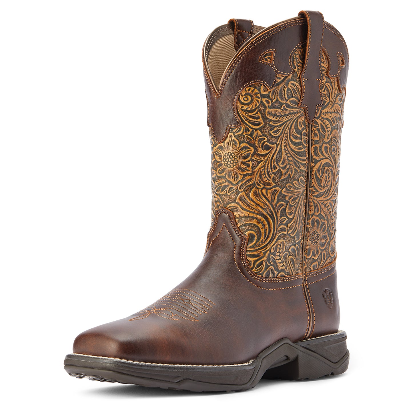 10042421 Ariat Wmns Floral Emboss Anthem Boots