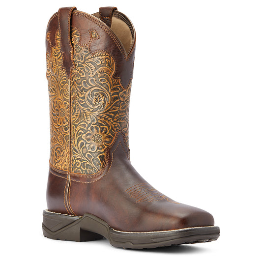 10042421 Ariat Wmns Floral Emboss Anthem Boots