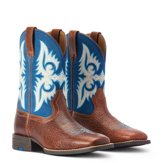 10042597 Ariat Yth Lonestar Blue Waves Boots