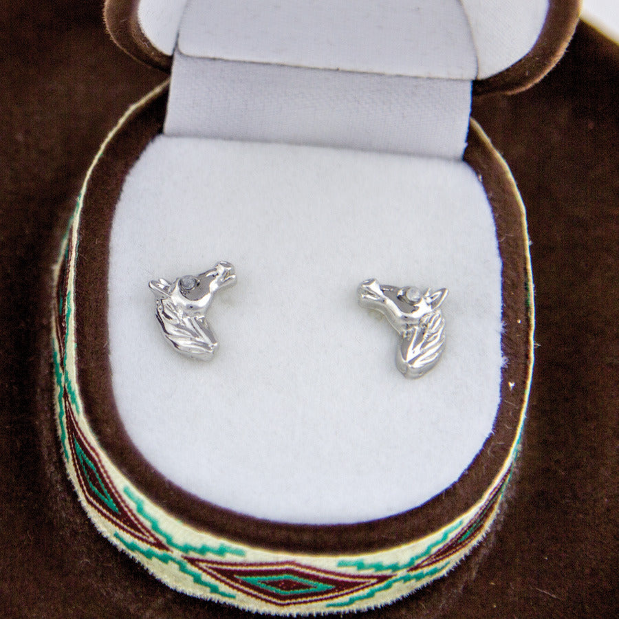 JE103 Brigalow Horse Head Earrings