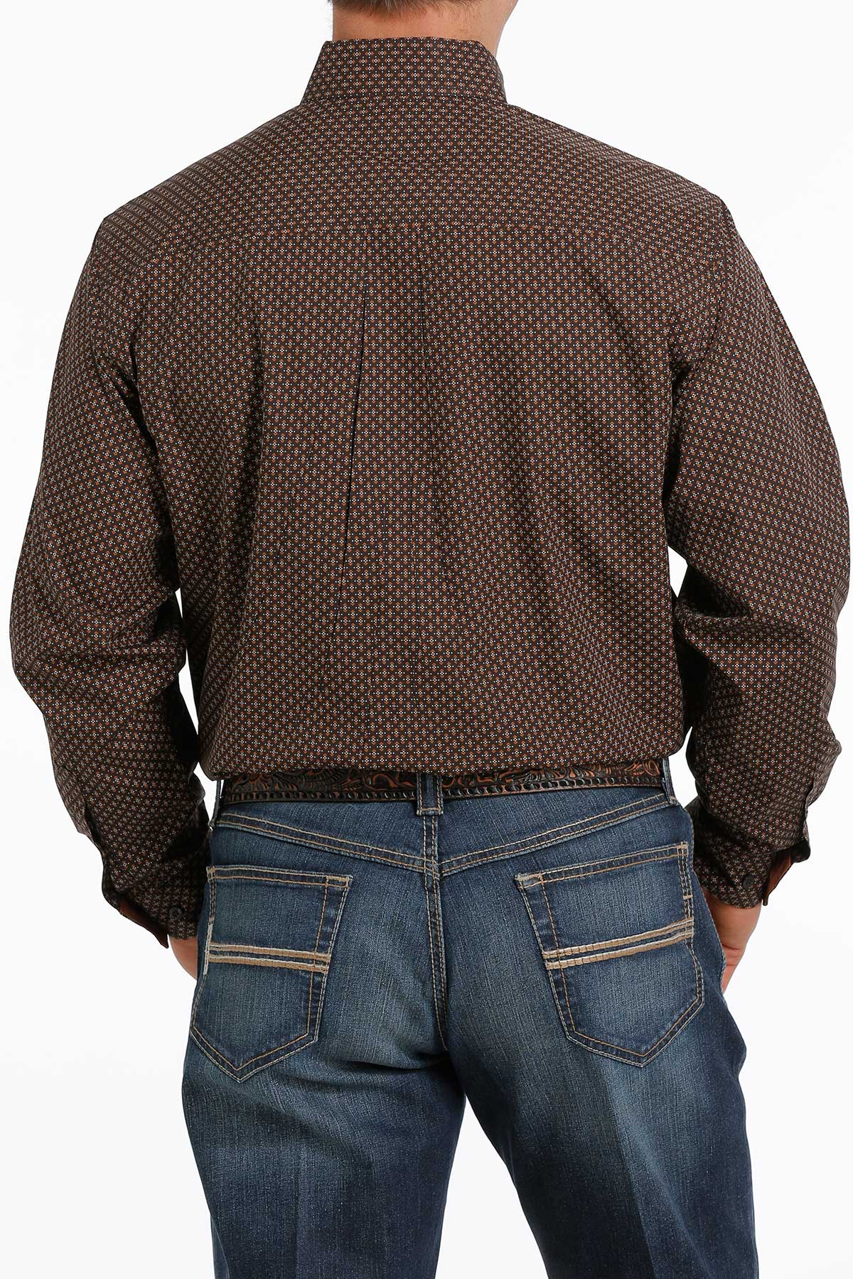 MTW1105287BRN Cinch Men's Fallow Classic LS Shirt