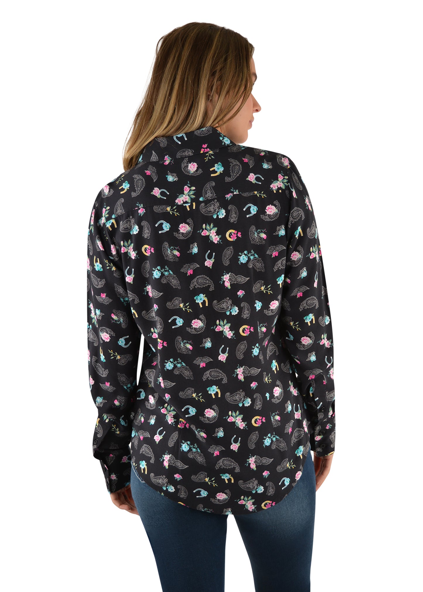 P2W2126550 Pure Western Women's Ellie LS Print Shirt