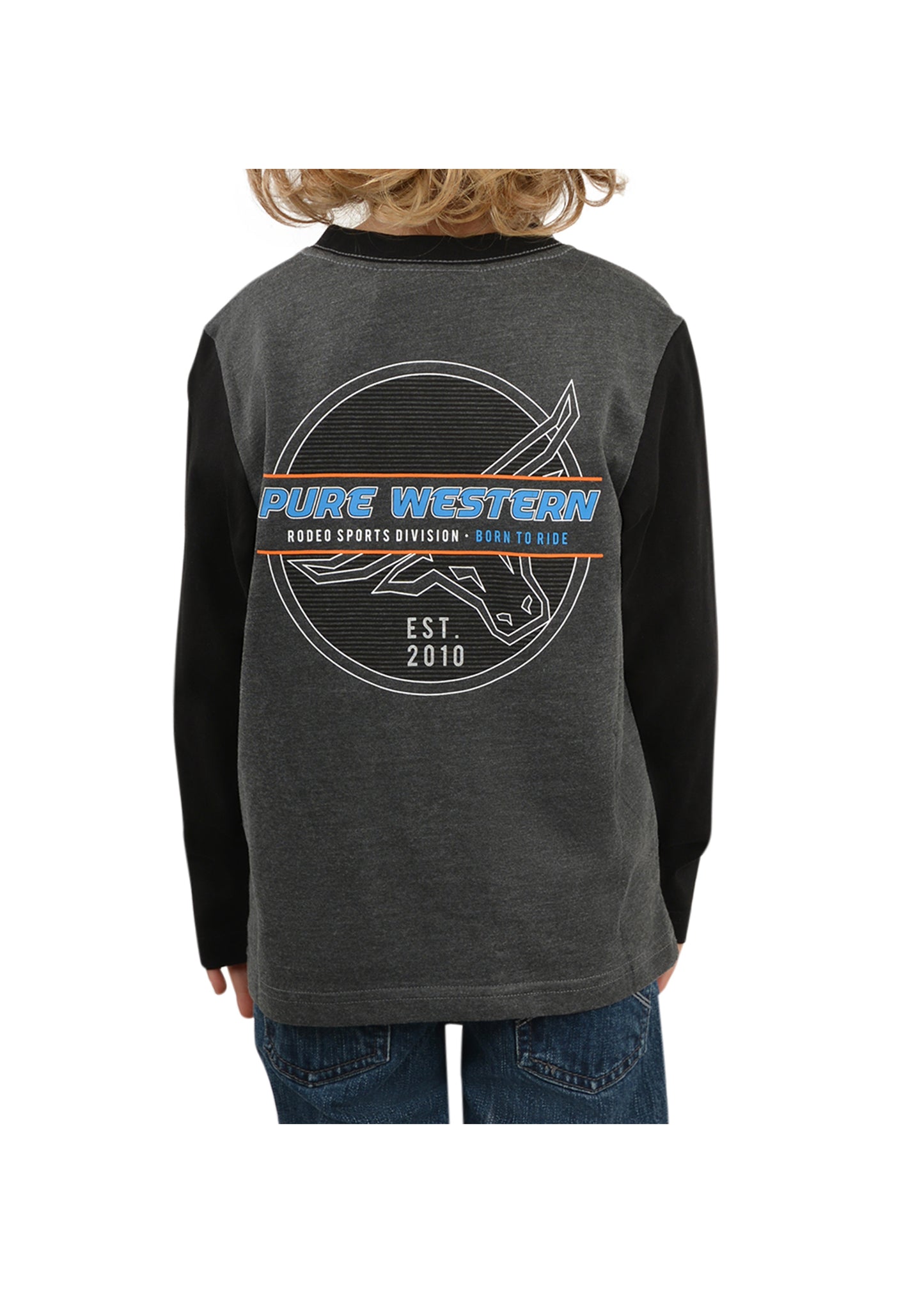 P2W3562524 Pure Western Boys Ryde LS Tee