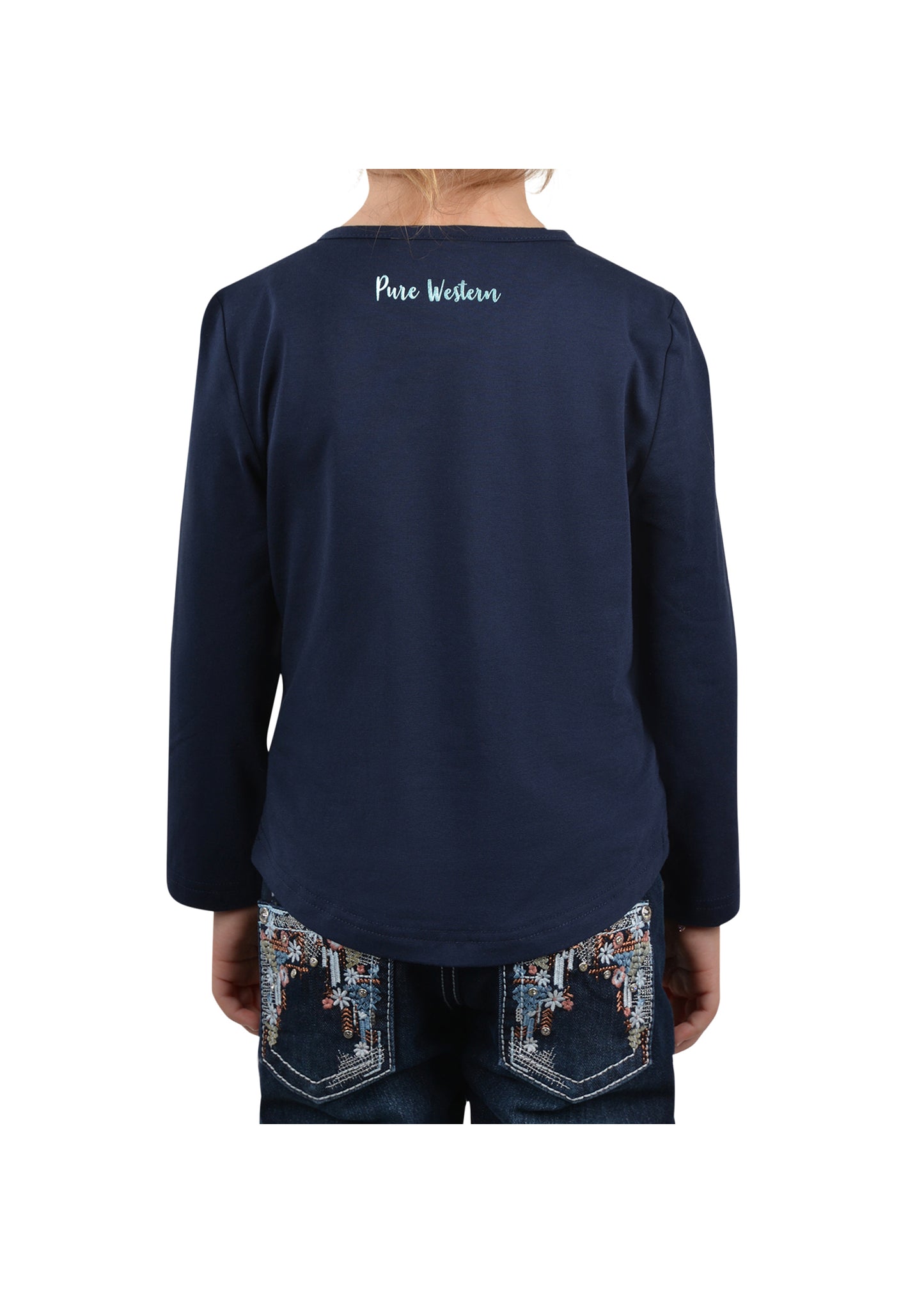P2W5525563 Pure Western Girls Minnie L/S Tee