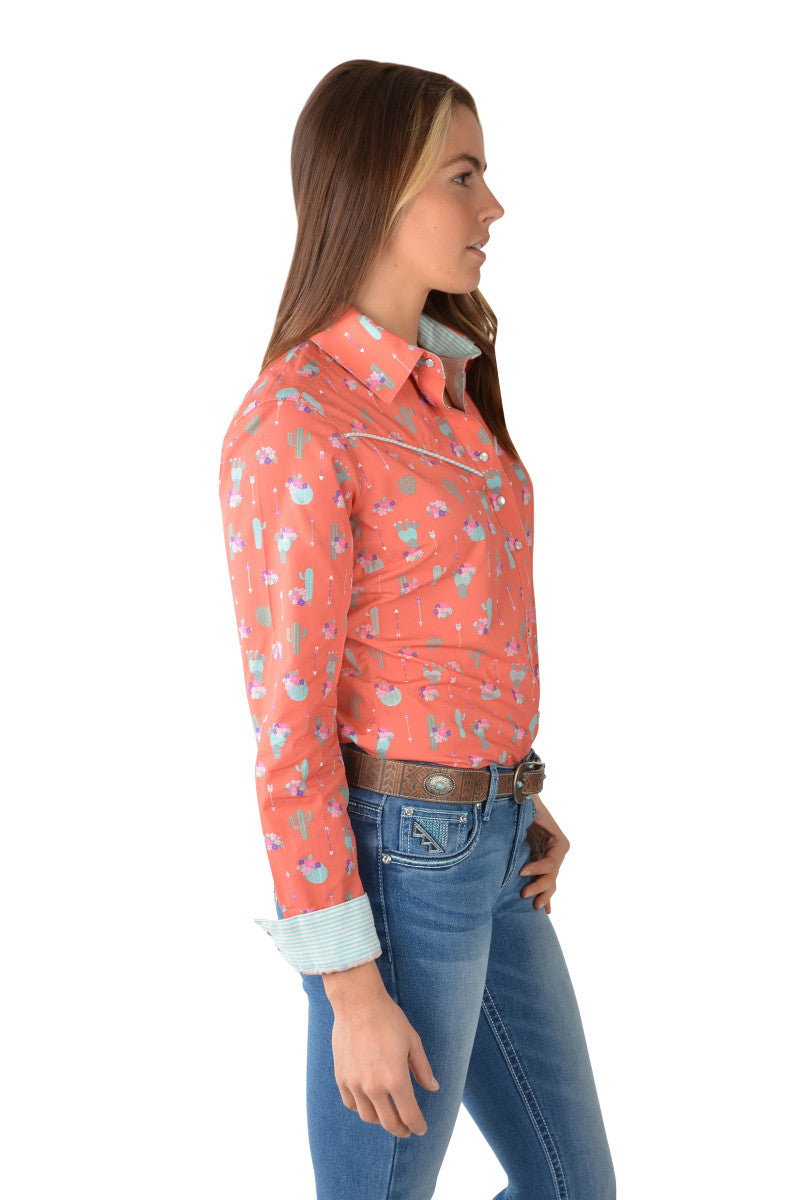 P3W2137709 Pure Western Women's Priscillia LS Shirt