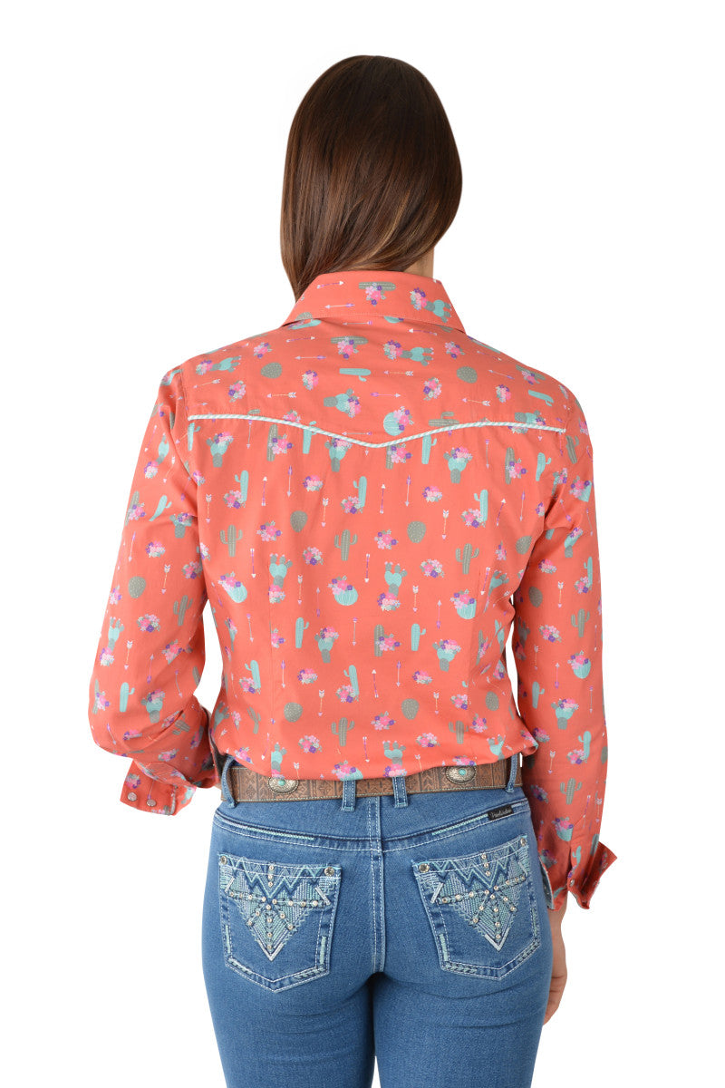 P3W2137709 Pure Western Women's Priscillia LS Shirt