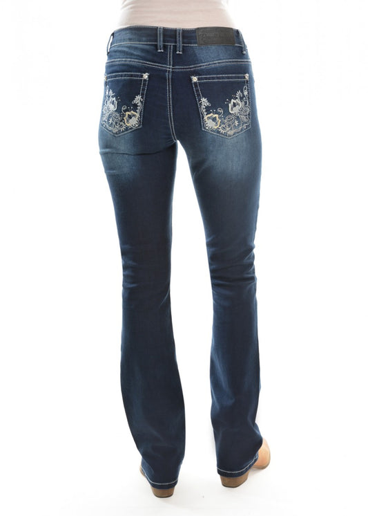 PCP2208315 Pure Western Women's Rosie Boot cut Jean 34'