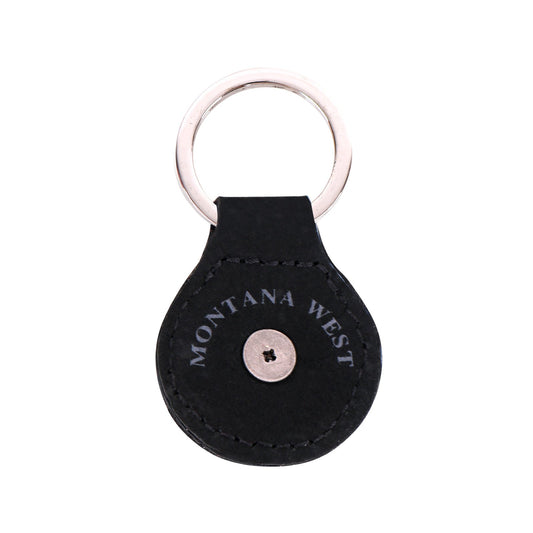 RYS-240BK Montana West Leather Thunderbird Key Chain Black