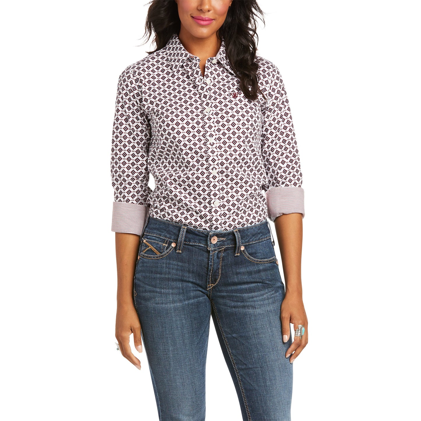 10035526 Ariat Women's Kirby Stretch LS Shirt Multi
